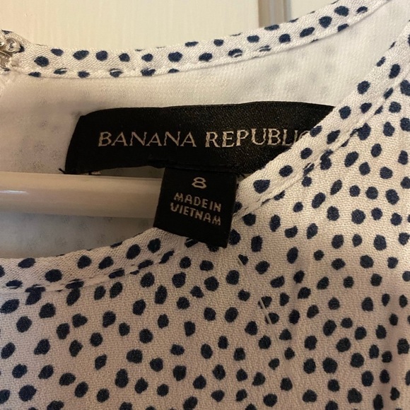 Banana Republic dress dots  playful  fully lined  size 8 nwt - Picture 4 of 5
